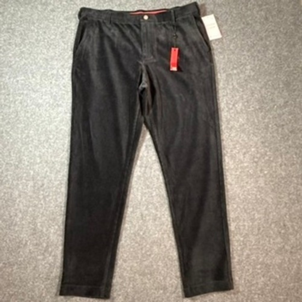 REDVANLY‎ Collins Corduroy Trouser Pants Tuxedo XL 4 Way Stretch Athletic Luxury